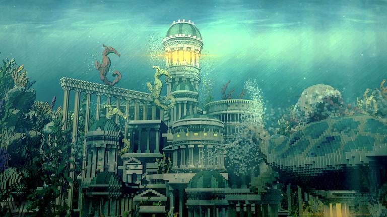 我的世界建筑欣赏 神秘宏伟的海底都市