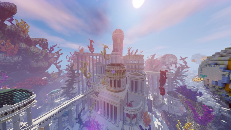 我的世界建筑欣赏 神秘宏伟的海底都市