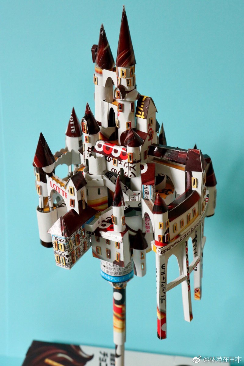 日本推主会用吃完的巧克力盒做船,用薯片盒子加工成品客薯片立体版