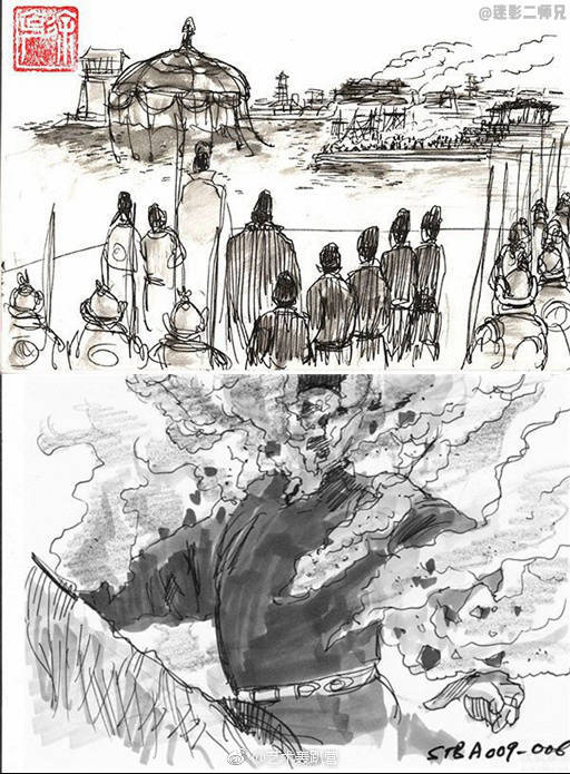 徐克手绘分镜图曝光堪比专业漫画