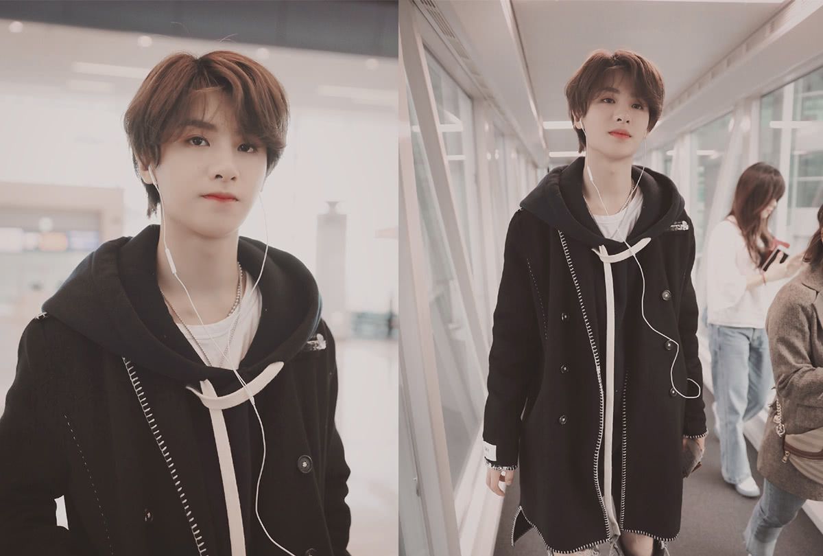 关晓彤黑衣黑裤耍帅,撞衫黄明昊,居然更霸气!