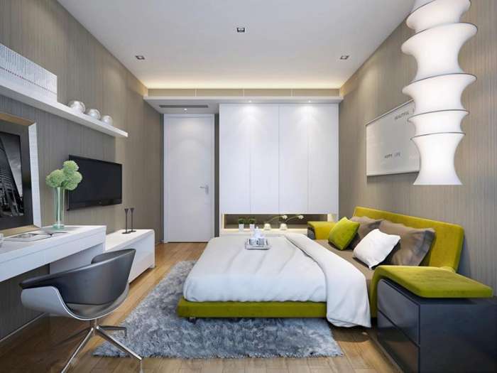 卧室装修效果图-现代风格美观舒适让你找到家的感觉