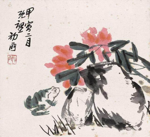 现代著名花鸟写意画家来楚生,精品国画作品欣赏!__财经头条