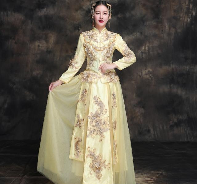 结婚不一定要穿西式婚纱这些中式嫁衣更美表姐结婚选了第六款