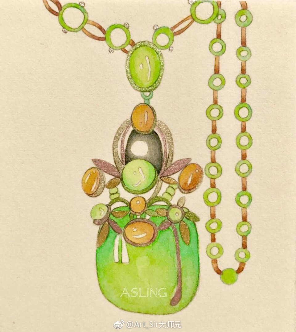 水彩首饰|投稿作者_新浪看点