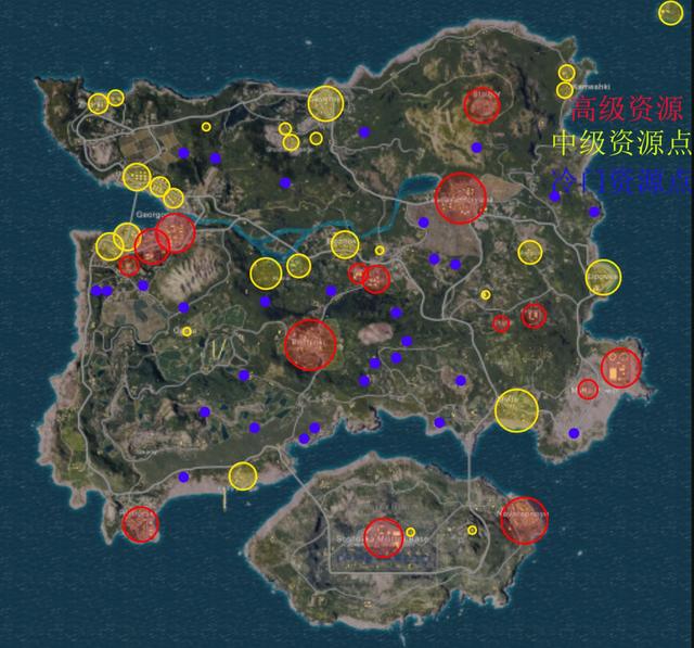 绝地求生资源点全分析:你要的98k在这里