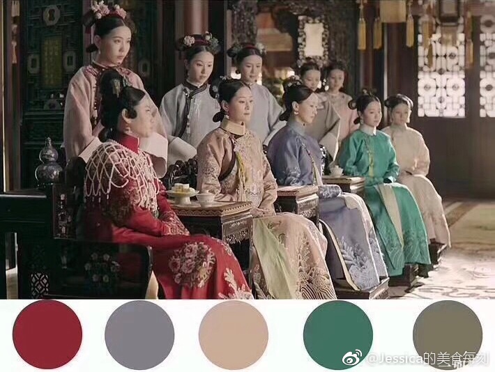 《延禧攻略》之美学无论配色,人物服饰妆容还是场景陈设
