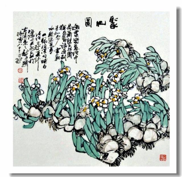 梁文尧大写意花鸟画