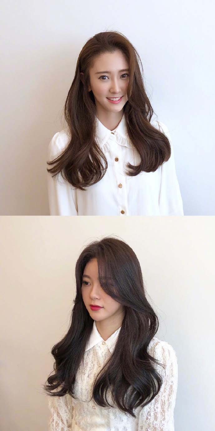 18款韩系微卷造型刘海处理得太好看