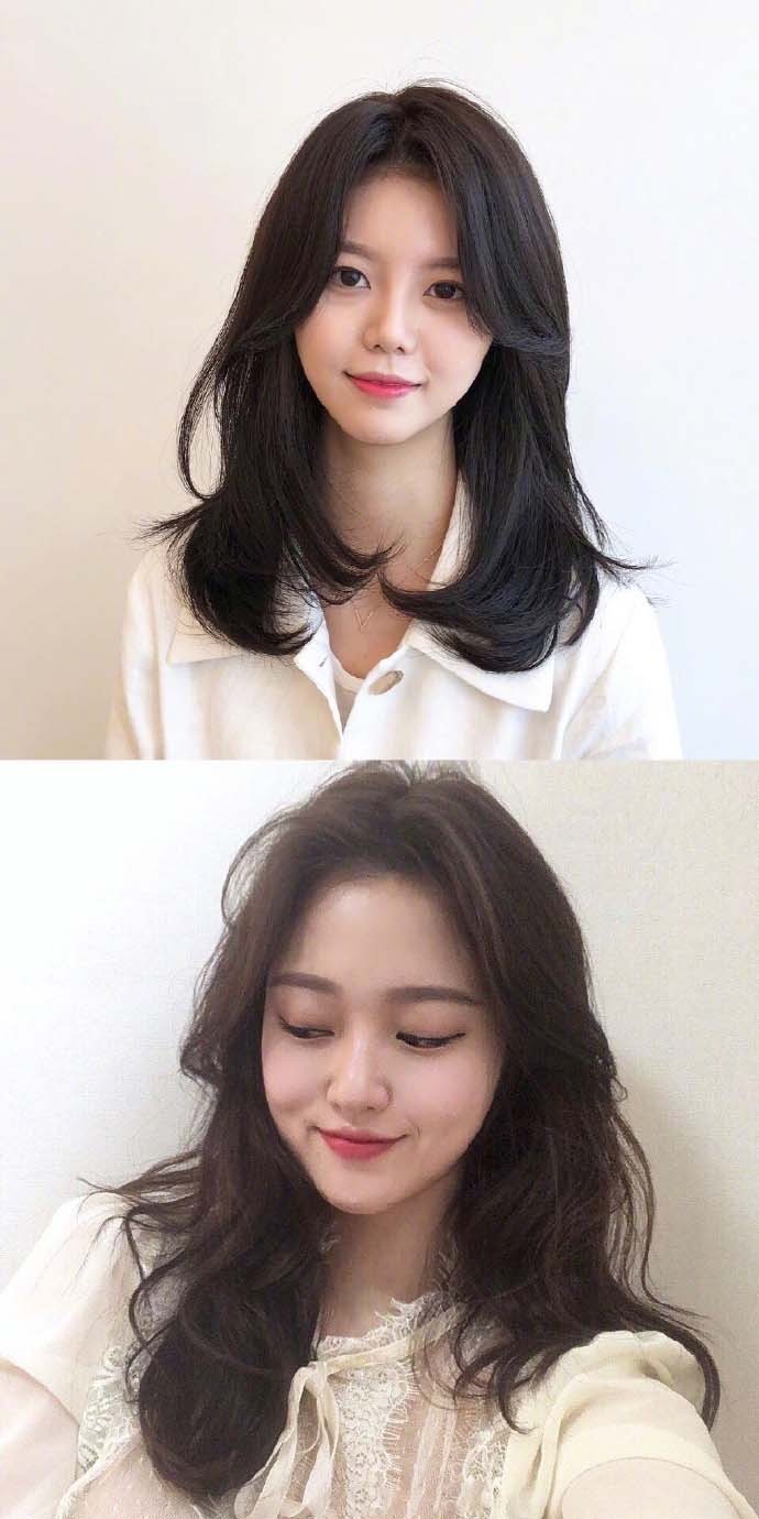 18款韩系微卷造型刘海处理得太好看