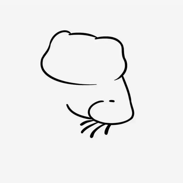 简笔画可爱的小青蛙超级简单哦