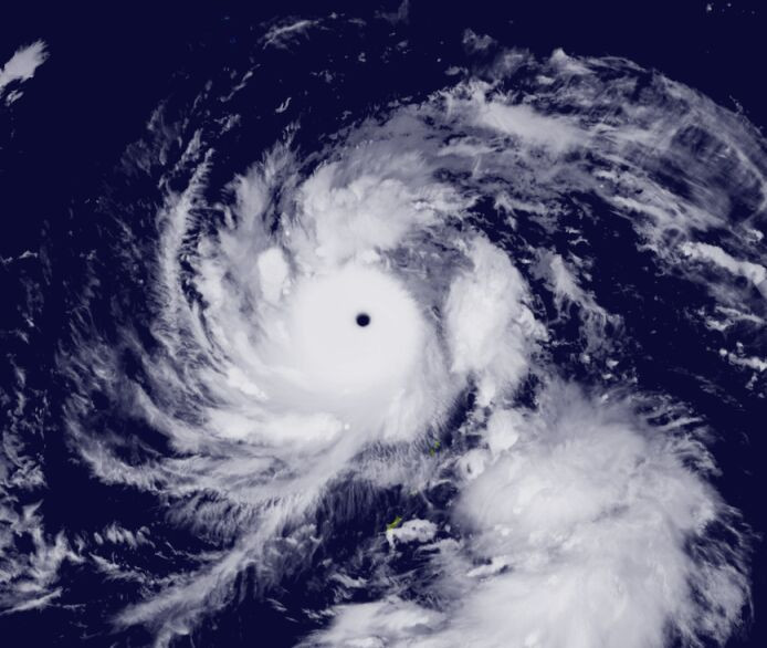 越美丽越危险气象卫星云图上的超强台风飞燕