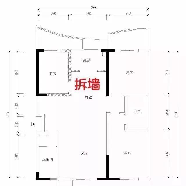 调整户型通过拆墙和砌墙来调整户型,让房子空间更实用,住得更加舒服.