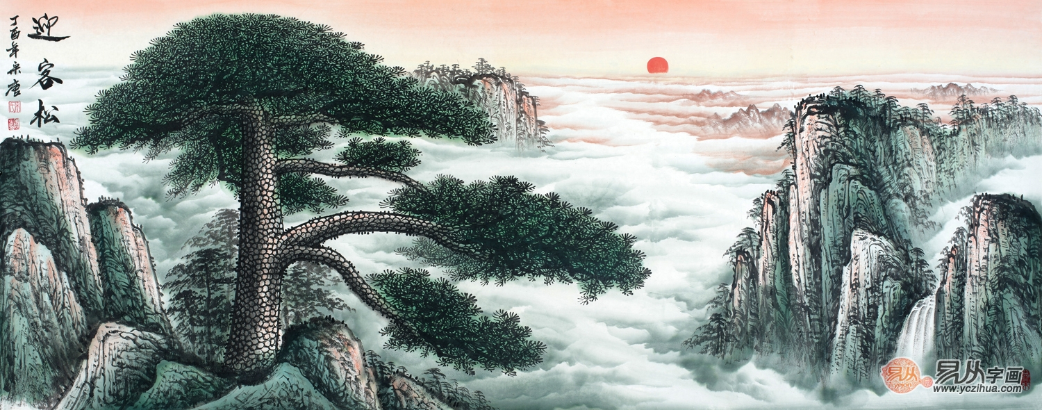 装饰酒店的字画?山水秀丽美景多!