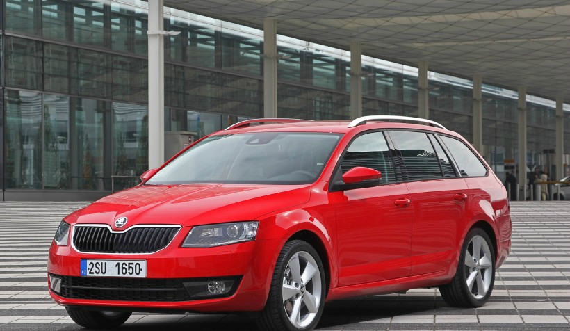 汽车图集实拍斯柯达octaviacombi旅行车