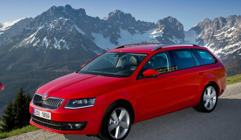 汽车图集实拍斯柯达octaviacombi旅行车