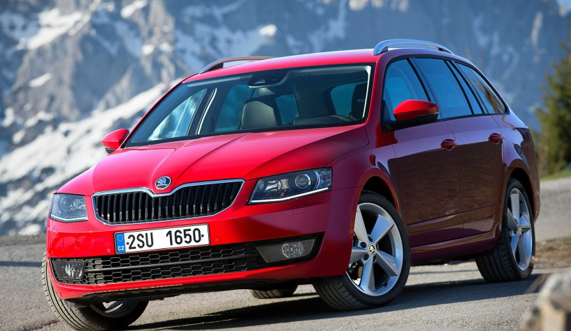 汽车图集实拍斯柯达octaviacombi旅行车