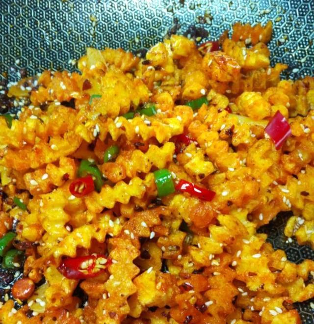 麻辣狠牙土豆这个味道好吃了, 儿子特别喜欢