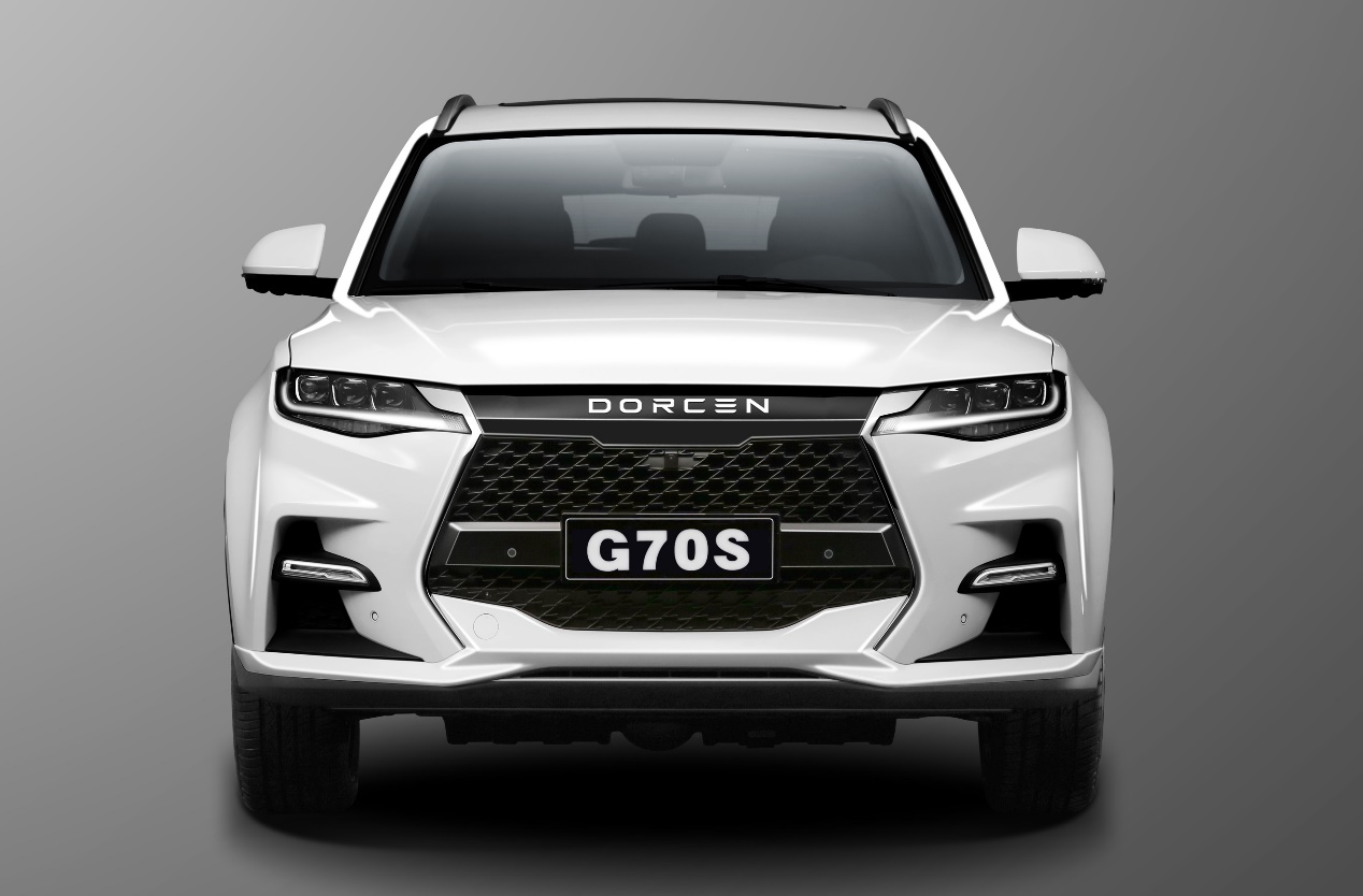 观方面,大乘汽车g70s的整体设计风格大胆,进取,外型菱角分明,线条硬朗