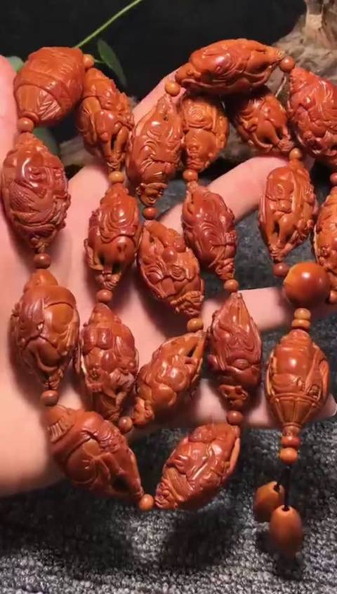 高级工艺美术大师胡小兰本工作品/骑兽童子十八罗汉 晚安0808