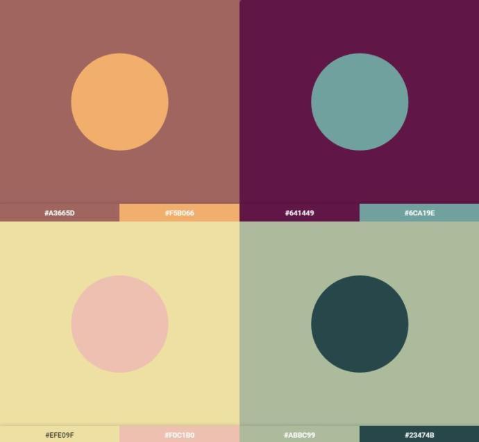 36组双色色彩搭配借鉴pigment