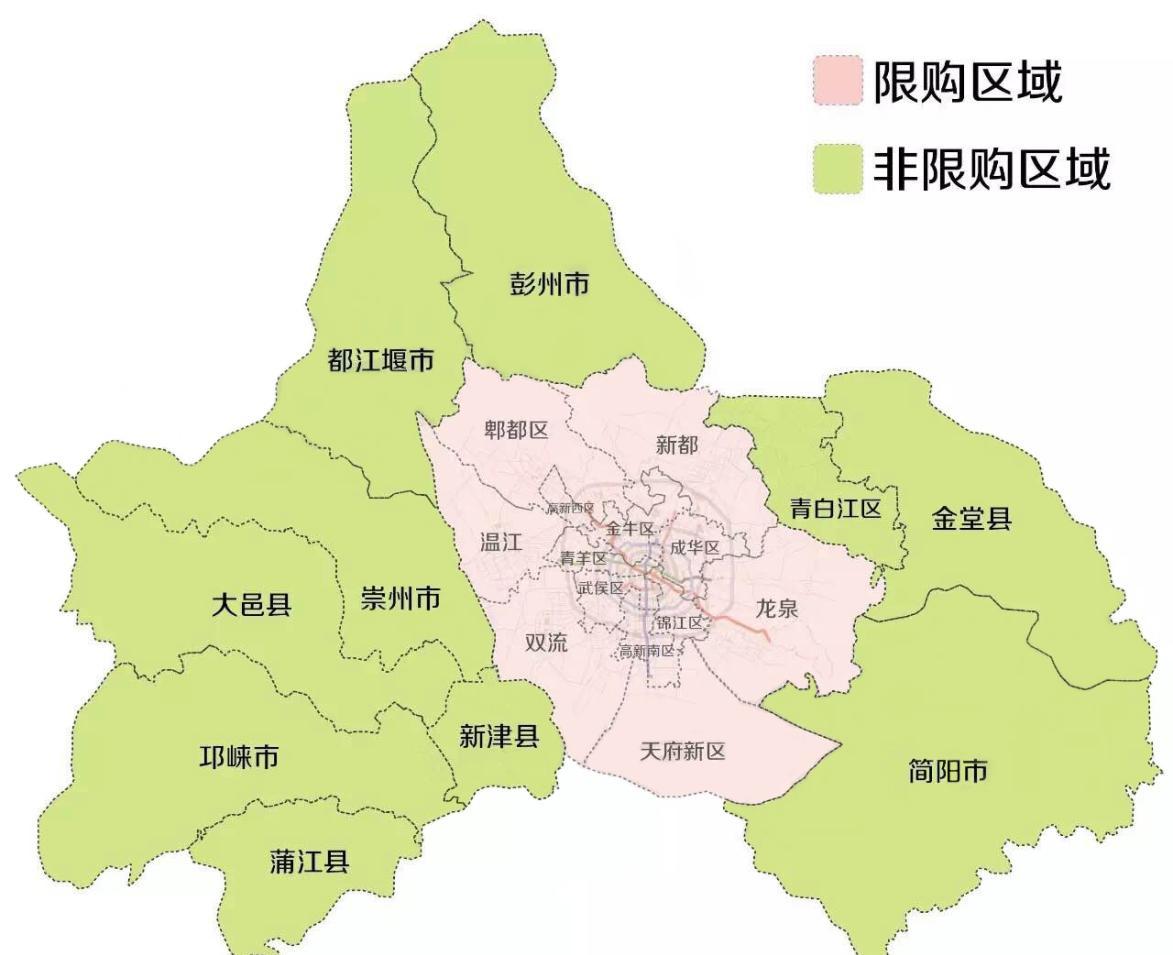 成都区域划分2021图片