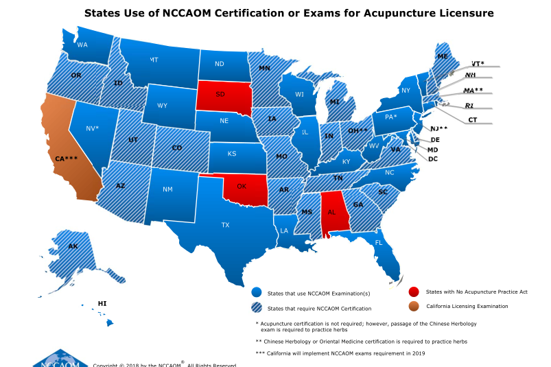 申请美国针灸师执照,选州需要顾及哪些因素. 来