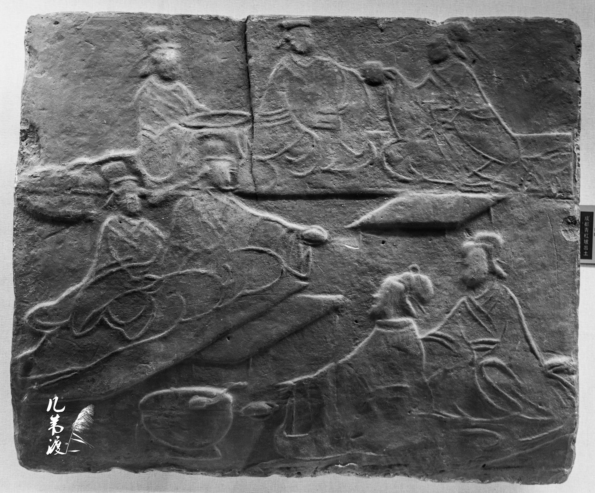 一组实拍汉代画像砖,按博物馆标注 ①是西王母,⑥是伏羲女娲……_新浪新闻