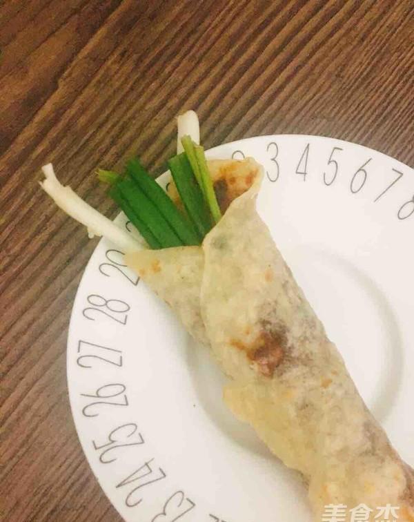 薄饼卷香葱的做法