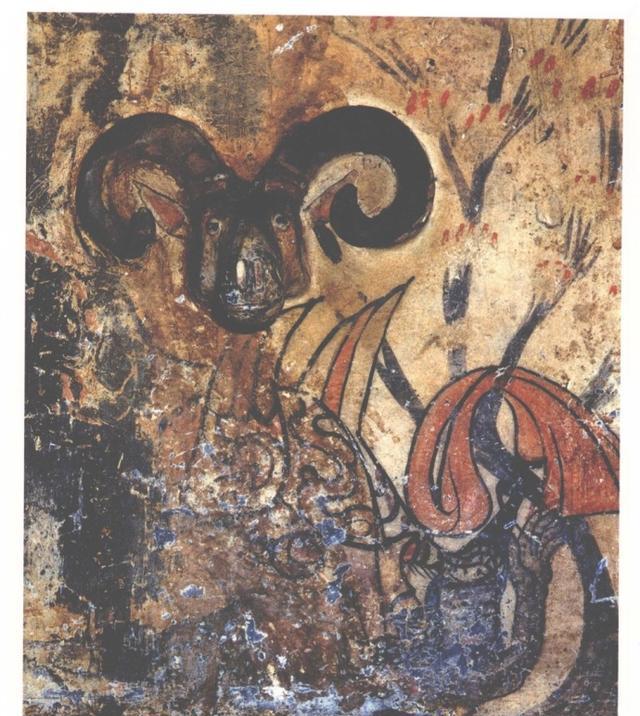 另外,在洛阳偃师辛村新莽壁画墓中有一幅画像,画像由上下两部分组成