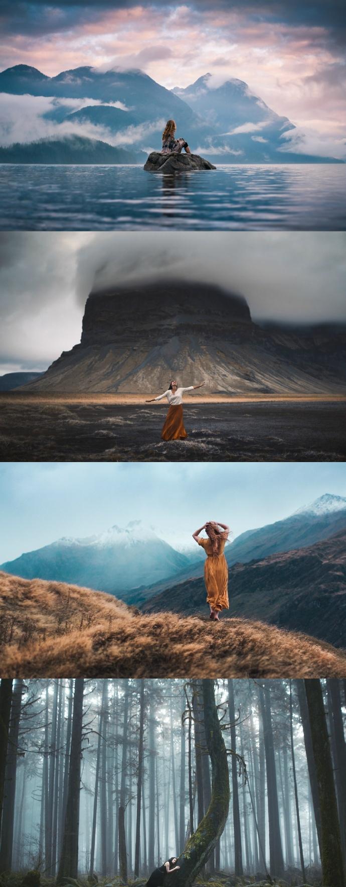 坐标冰岛, 人与自然完美结合的自拍照