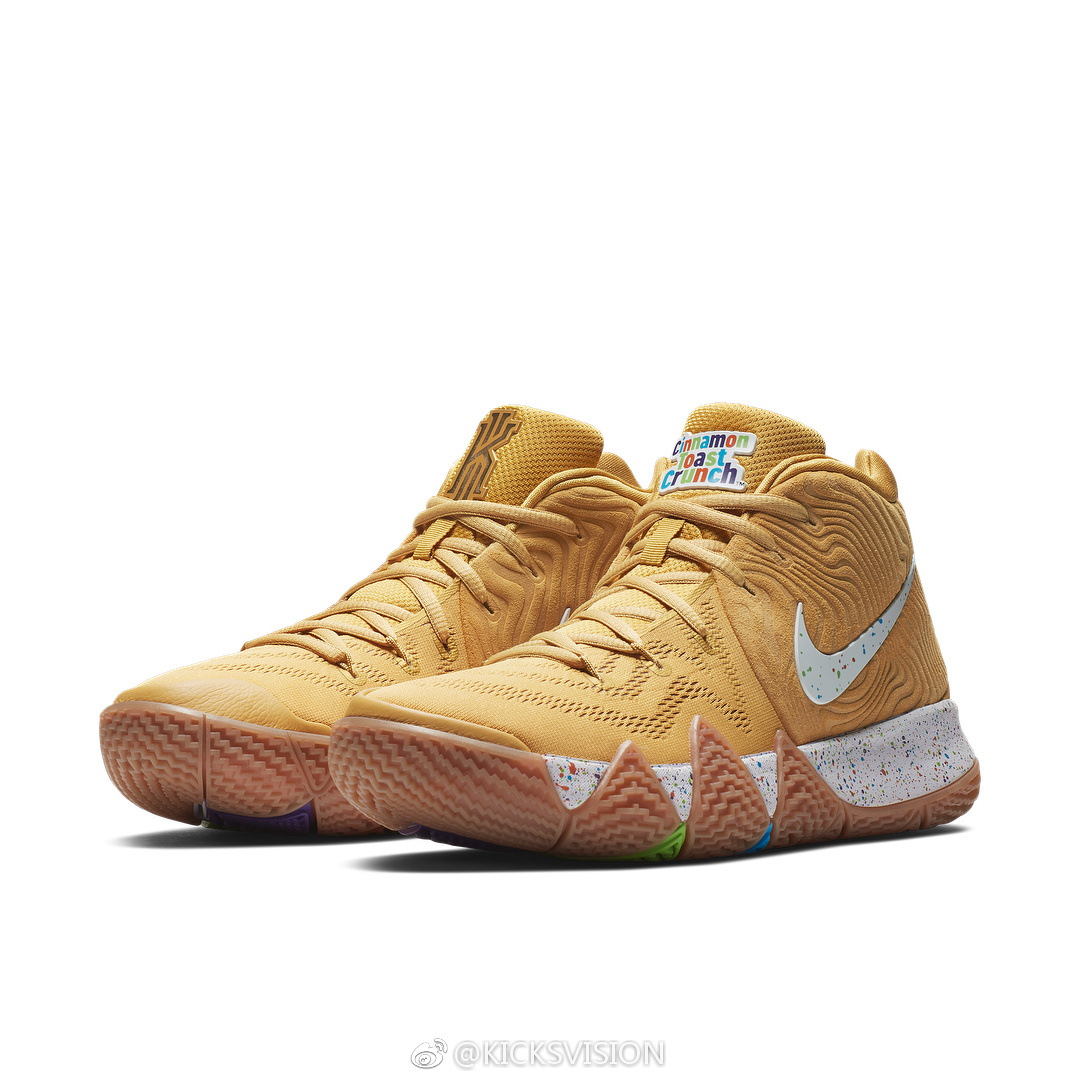 三双以早餐谷物为灵感的kyrie 4将于8月11日在美国发售.