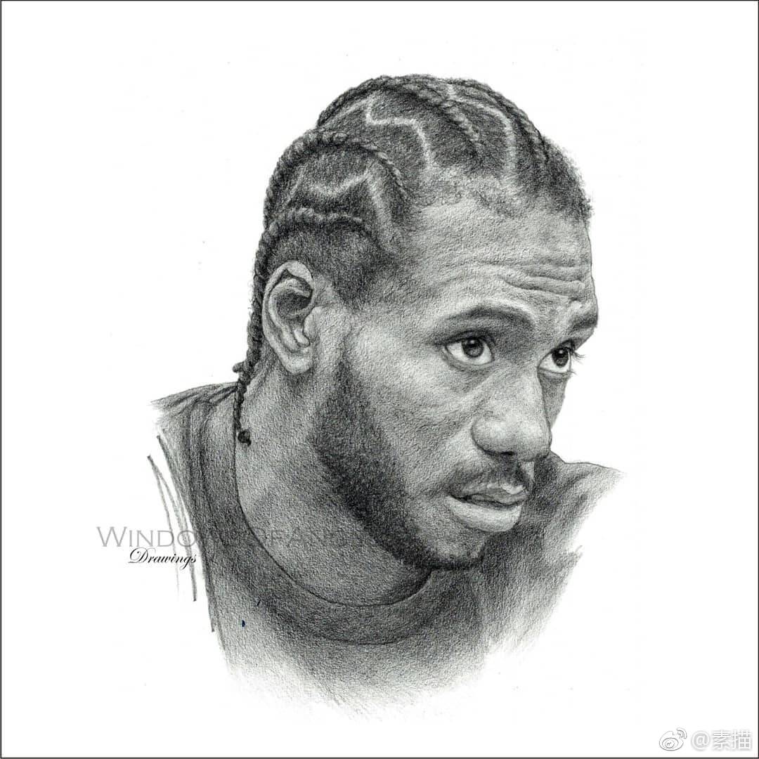 nba球星素描果断转发收藏