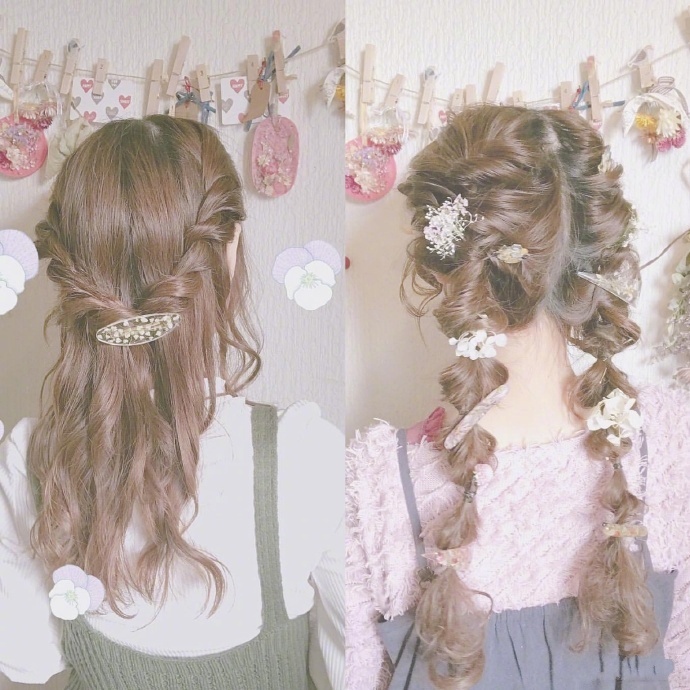 18款敲美的温柔仙女系编发get!