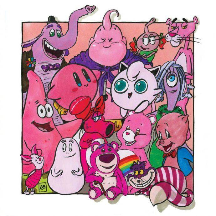 如果按颜色把动漫角色分类原来他们竟是一个色系的啊