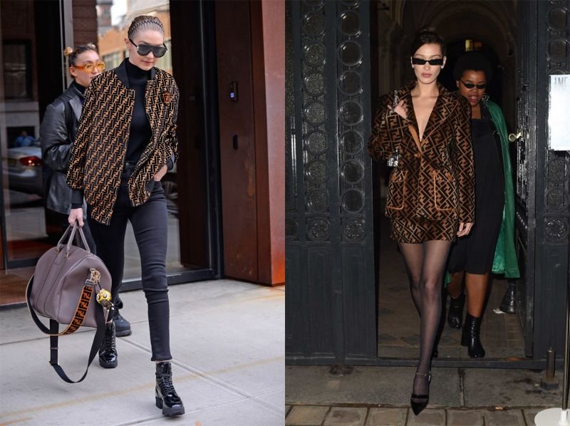 kim kardanshian然鹅姐姐kim kardanshian对fendi老花就更为执念了