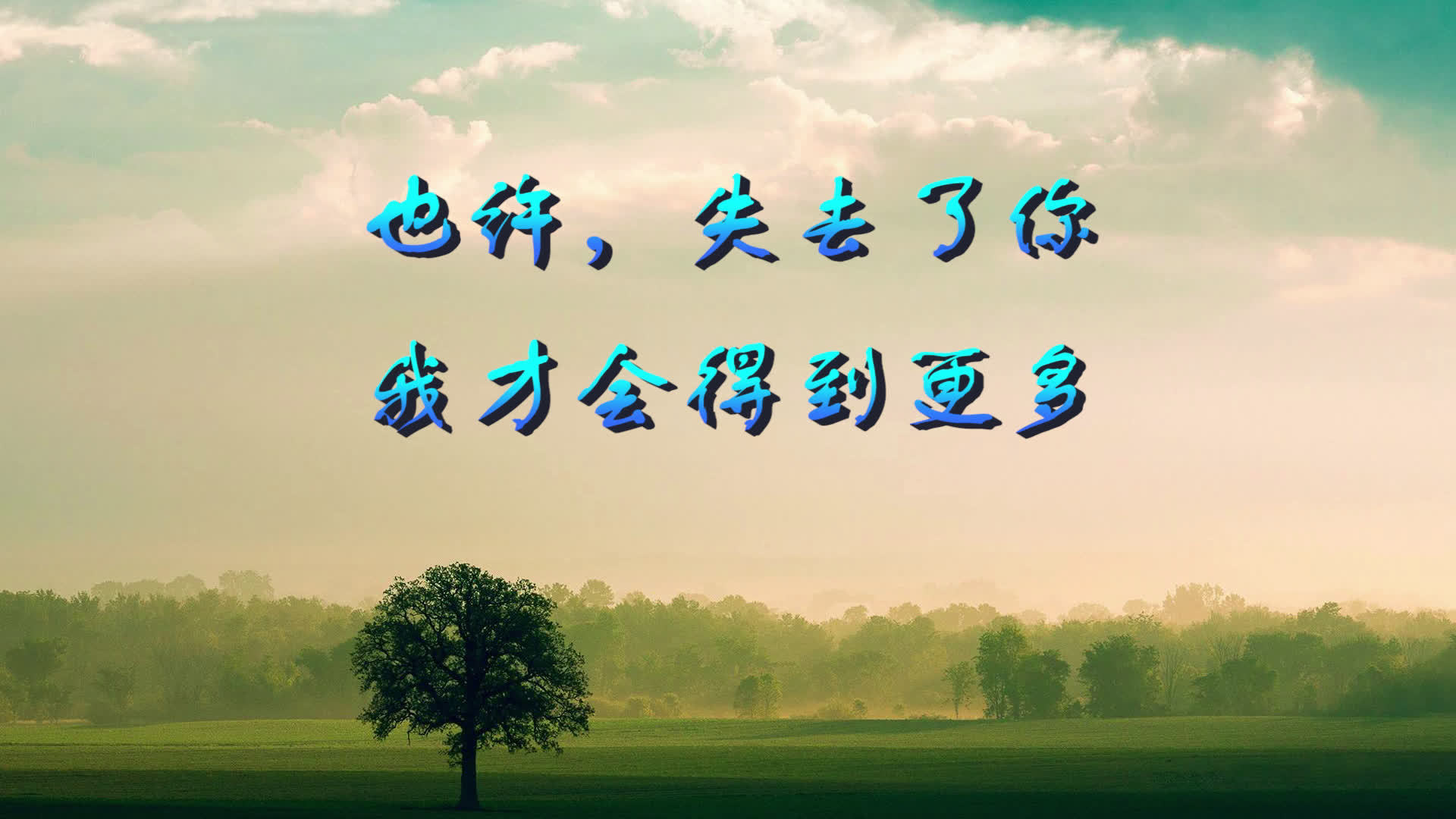 也许,失去了你,我才会得到更多,放手,是最好的解脱