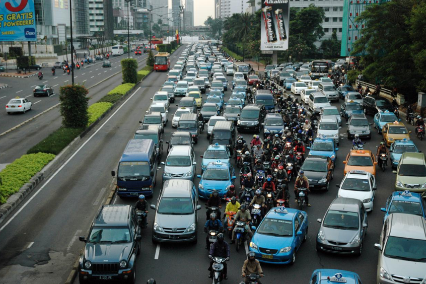 雅加达的交通拥堵到何种程度|雅加达|摩托车|亚运会_新浪新闻