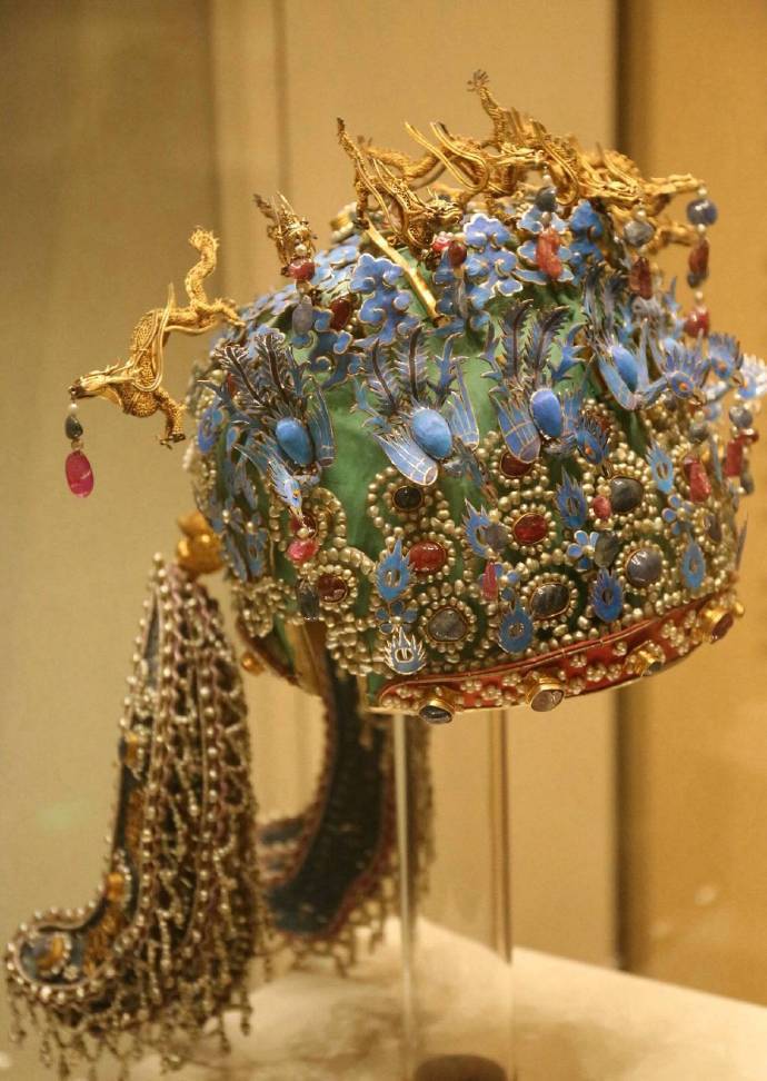 明孝靖皇后凤冠丨1957年在北京市昌平县定陵出土