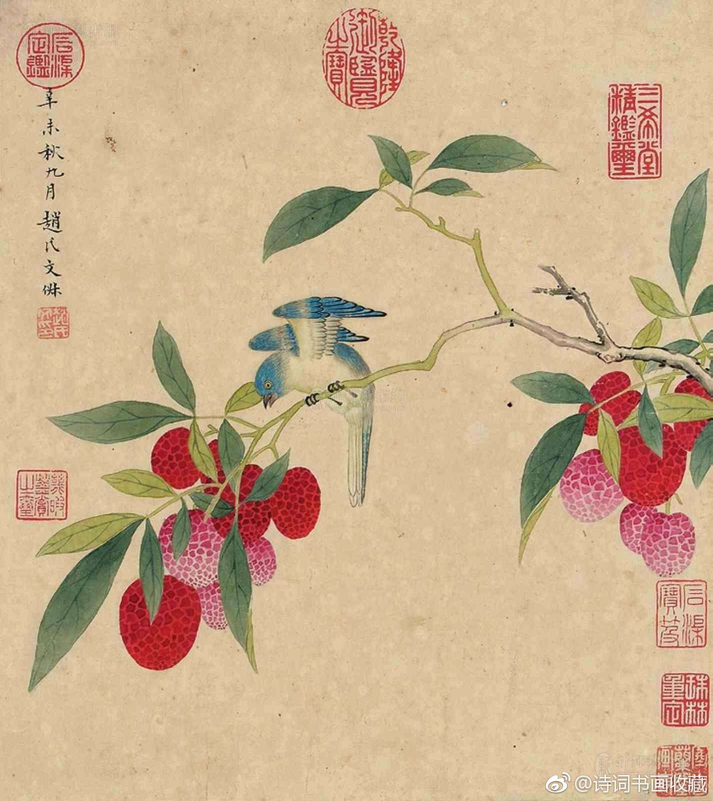 文从简的女儿,适赵宦光子赵灵筠,故文俶常在画上落"天水赵氏文俶"款