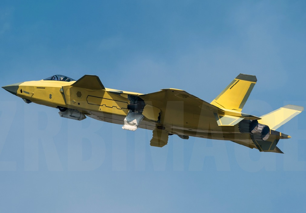 换装太行b发动机解放军歼20战机最新高清飞行照