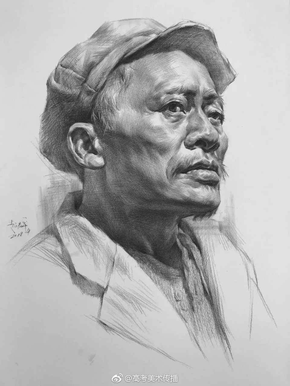 素描头像欣赏作品来自雷超群老师