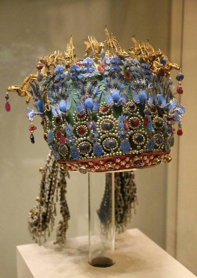 明孝靖皇后凤冠丨1957年在北京市昌平县定陵出土