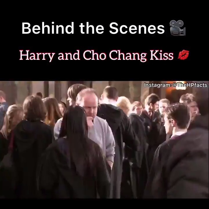 哈利与秋·张吻戏幕后