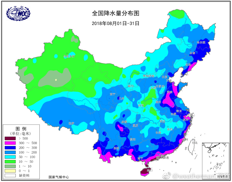 8月降雨多寡不均河南东涝西旱差异最大