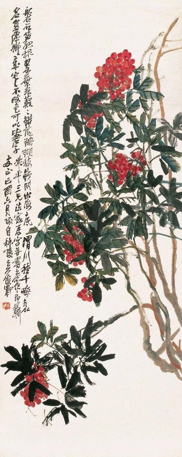 吴昌硕花鸟画欣赏