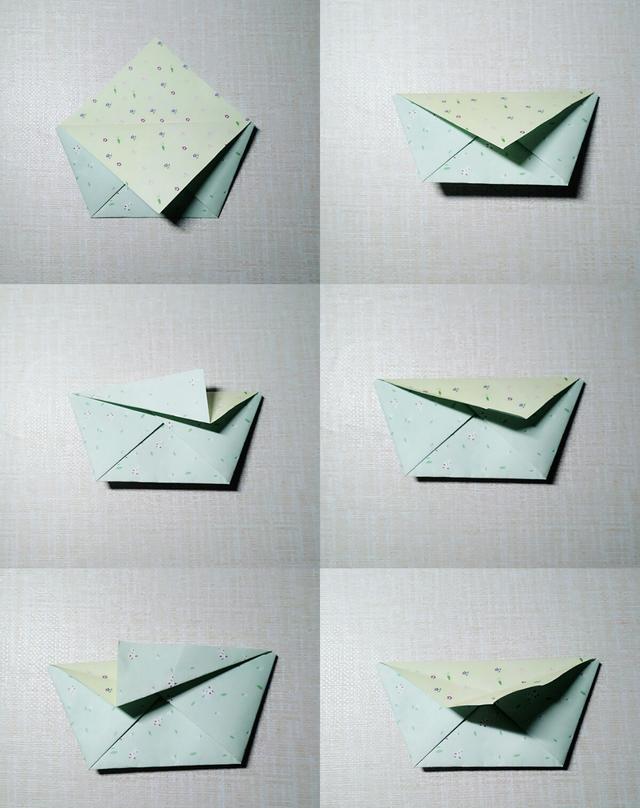 手工折纸步骤手提包图片