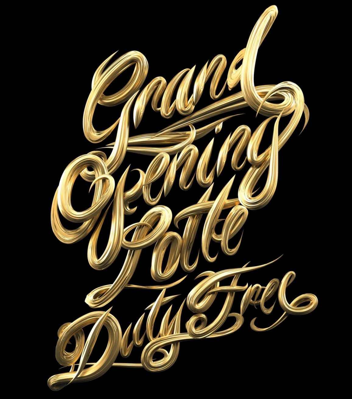 英国平面设计师 ben fearnley现实主义3d艺术字设计