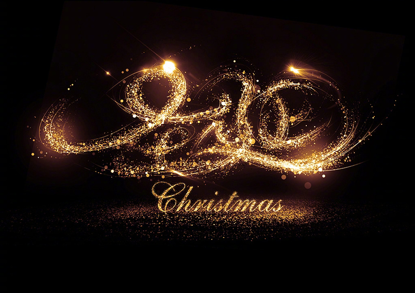 巧用ps制作圣诞烟花文字效果!简答粗暴,几步即可以完成