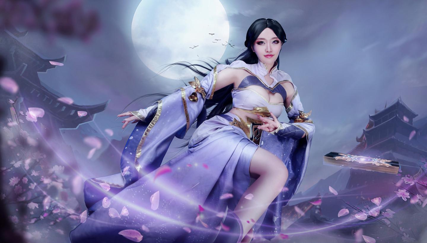 王者荣耀紫霞仙子cosplay我在你心里留下了一样东西